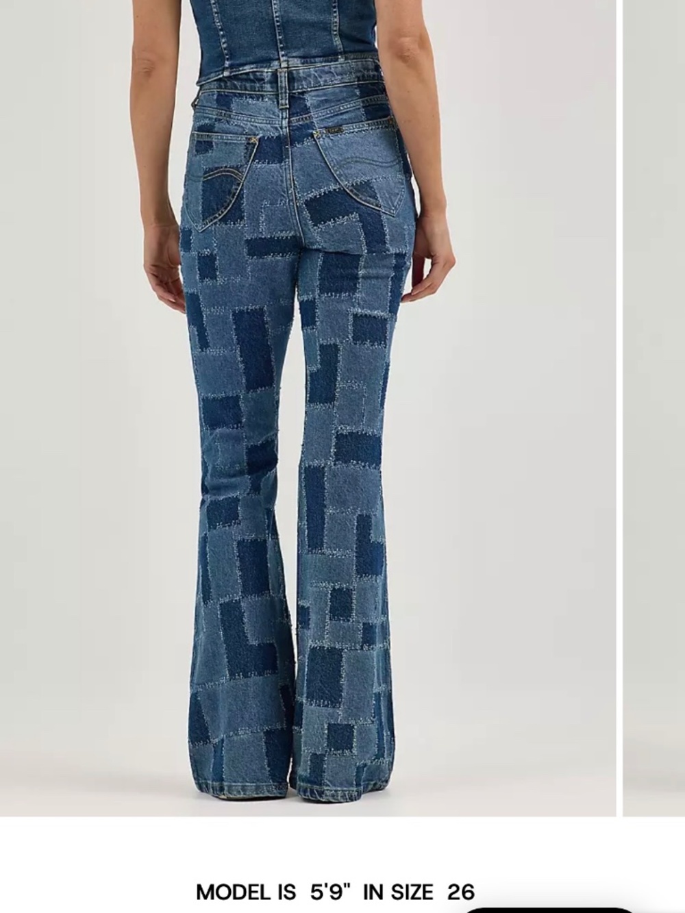 Lee patchwork flare jeans - Picture 4 of 5